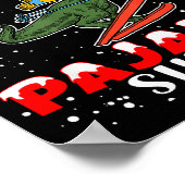 Christmas Pajama Shirt Funny Xmas Skiing Gift For  Poster (Hoek)