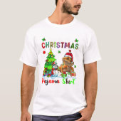 Christmas Pajama Shirt Santa Bearded (Voorkant)