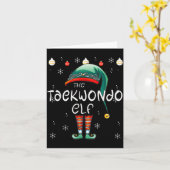Christmas Pajama _ The Taekwondo Elf  Kaart (Gele Bloem)