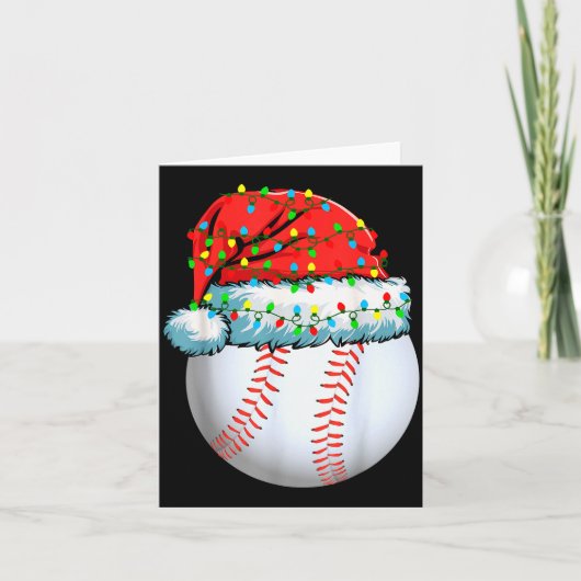 Christmas Pajamas Family Matching Baseball Men Wom Kaart (Voorkant)