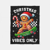 Christmas Pajamas Funny Gingerbread Ginger Christm Fleece Deken (Voorkant)