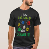 Christmas pajamas I Like Big Balls And Cannot Lie  T-shirt (Voorkant)