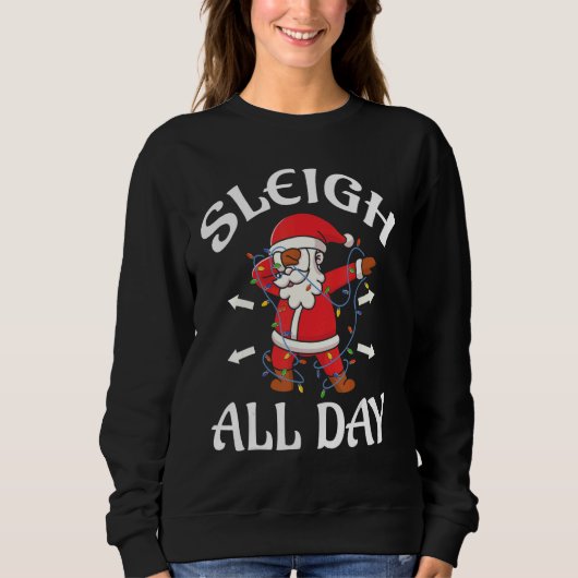 Christmas pajamas Sleigh All Day Dabbing Santa Xma Trui (Voorkant)