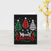 Christmas Pajamas Women Girls Merry Christmas Tree Kaart (Gele Bloem)