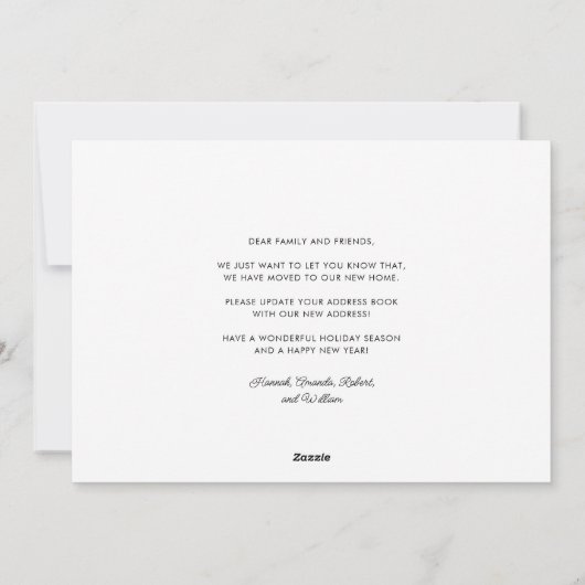 Christmas Palm Tree Coastal Moving Feestdagenkaart (Achterkant)