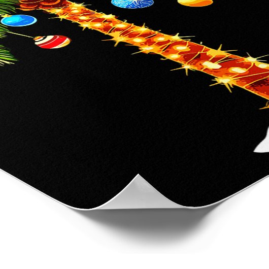 Christmas Palm Tree Hawaiian Trocal Xmas  Poster (Hoek)