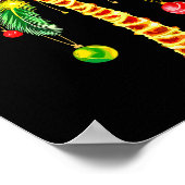 Christmas Palm Tree Hawaiian Xmas  Poster (Hoek)
