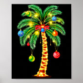 Christmas Palm Tree Hawaiian Xmas  Poster (Voorkant)