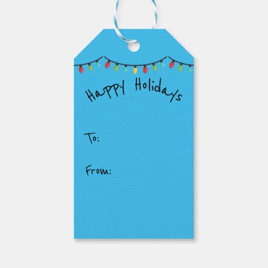 Christmas Palm Tree in Sand  Cadeaulabel (Achterkant)