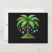 Christmas Palm Tree Light Hawaiian Tropical New Ye (Voorkant)