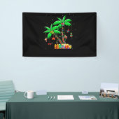 Christmas Palm Tree Tropical Xmas Coconut Lights Spandoek (Beurs)
