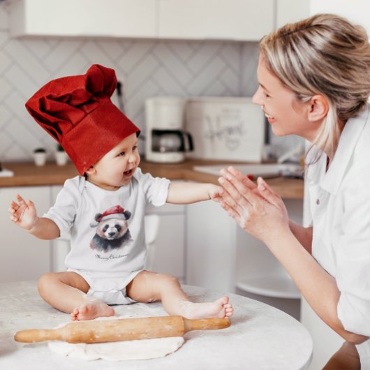 Christmas Panda", aanpasbaar Romper