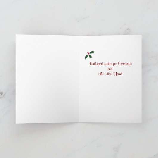 Christmas Panda Cartoon kous Feestdagen Kaart (Binnen)