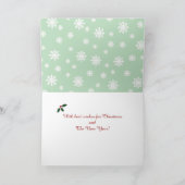 Christmas Panda Cartoon Stocking Snowflake Feestdagen Kaart (Binnen)