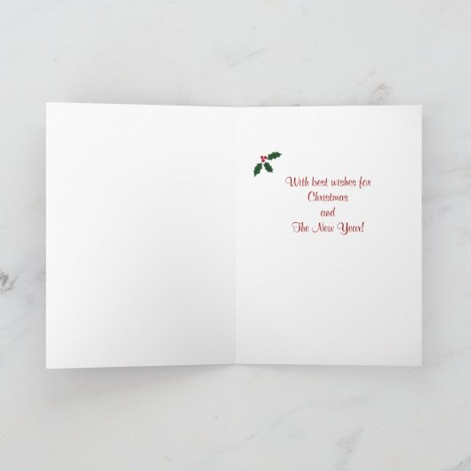 Christmas Panda Santa Hat Feestdagen Kaart (Binnen)