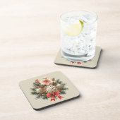 Christmas Panettone Arrangement Bier Onderzetter (Rechterzijde)