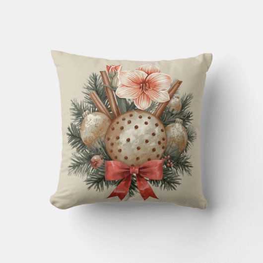 Christmas Panettone Arrangement Kussen (Voorkant)