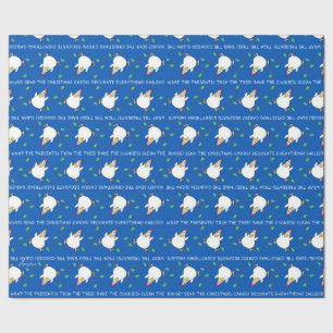 CHRISTMAS PANIC CHICKEN 2 van Sandra Boynton Cadeaupapier