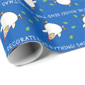 CHRISTMAS PANIC CHICKEN 2 van Sandra Boynton Cadeaupapier (Rol Hoek)