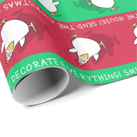 CHRISTMAS PANIC CHICKEN by Sandra Boynton Cadeaupapier (Rol Hoek)