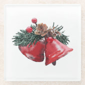 Christmas Paper Coasters  Glazen Onderzetter (Voorkant)