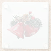 Christmas Paper Coasters  Glazen Onderzetter (Achterkant)