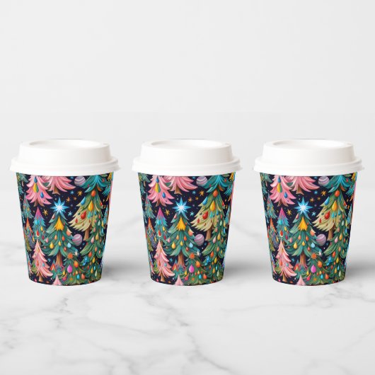 Christmas Paper cup Papieren Bekers (Multi)