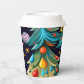 Christmas Paper cup Papieren Bekers (Achterkant)