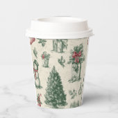 Christmas paper cup papieren bekers (Achterkant)