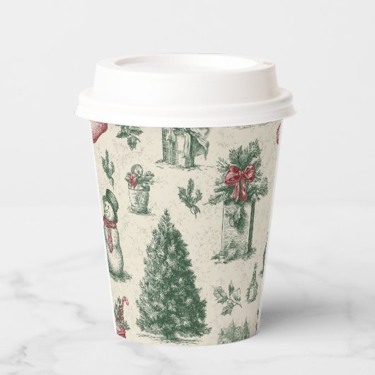 Christmas paper cup papieren bekers (Voorkant)