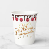 Christmas paper cups papieren bekers (Achterkant)