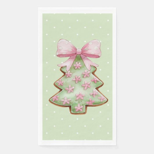 Christmas Paper Guest Napkins Servet (Voorkant)