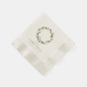 Christmas Paper Napkin with Greenery Wreath Servet (Hoek)