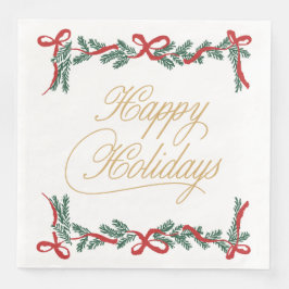 Christmas Paper Napkin with Snowflakes & Stars Servet