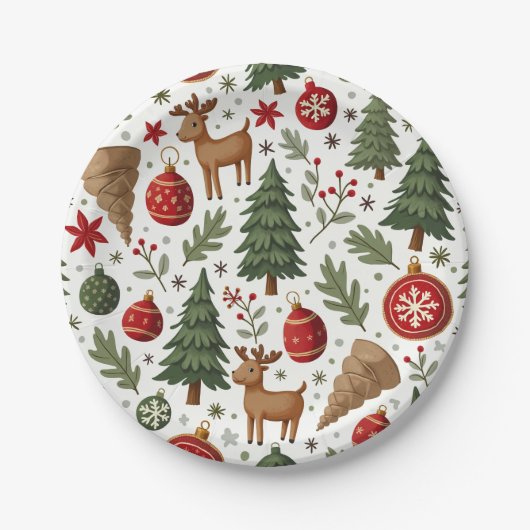 Christmas Paper Party Bord (Voorkant)