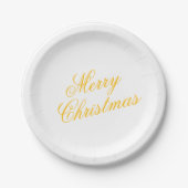 Christmas Paper Plate – Festive Holiday Tableware Papieren Bordje (Voorkant)