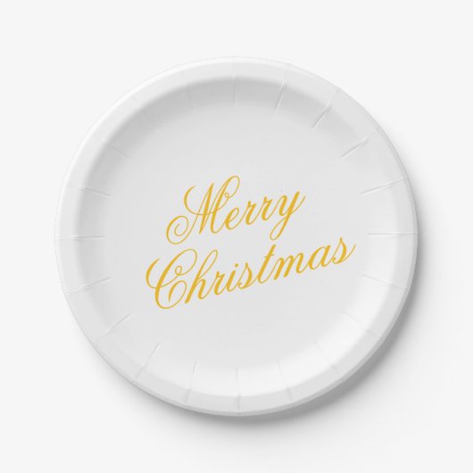 Christmas Paper Plate – Festive Holiday Tableware Papieren Bordje (Voorkant)