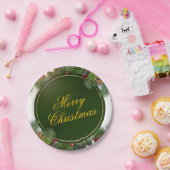 Christmas Paper Plate – Festive Holiday Tableware Papieren Bordje (Feest)