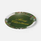 Christmas Paper Plate – Festive Holiday Tableware Papieren Bordje (Gekanteld)