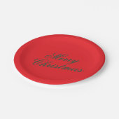 Christmas Paper Plate – Festive Holiday Tableware Papieren Bordje (Gekanteld)