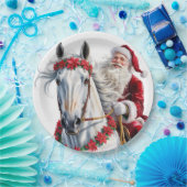  Christmas Paper Plate for Horse Lovers Papieren Bordje (Feest)