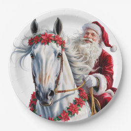  Christmas Paper Plate for Horse Lovers Papieren Bordje