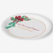 Christmas Paper Plates – Festive Holiday Papieren Bordje (Gekanteld)