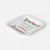 Christmas Paper Plates – Holiday Celebrations Papieren Bordje (Gebogen)
