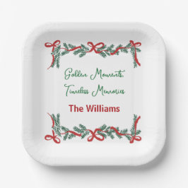 Christmas Paper Plates – Holiday Celebrations Papieren Bordje