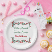 Christmas Paper Plates – Holiday Celebrations Papieren Bordje (Feest)