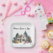 Christmas Paper Plates Papieren Bordje (Feest)