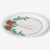 Christmas Paper Plates– Party Table Decoration Papieren Bordje (Gekanteld)