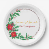 Christmas Paper Plates– Party Table Decoration Papieren Bordje (Voorkant)