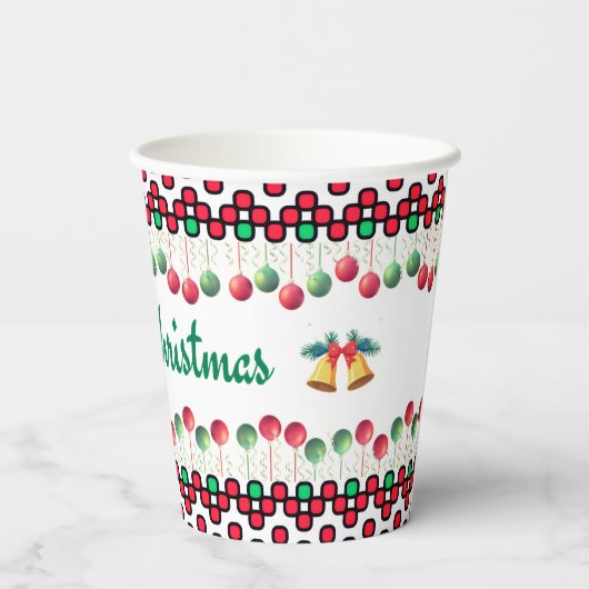 Christmas  papieren bekers (Achterkant)